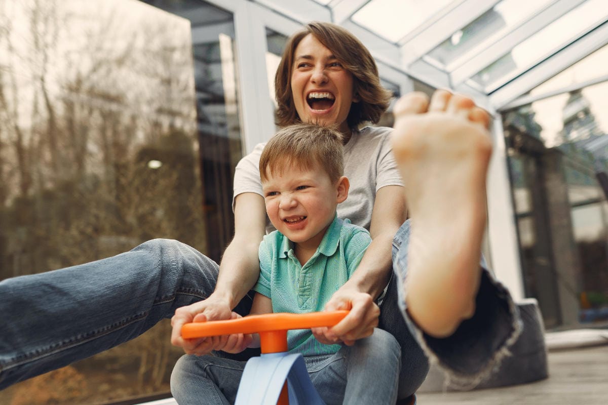Family Enjoying Home