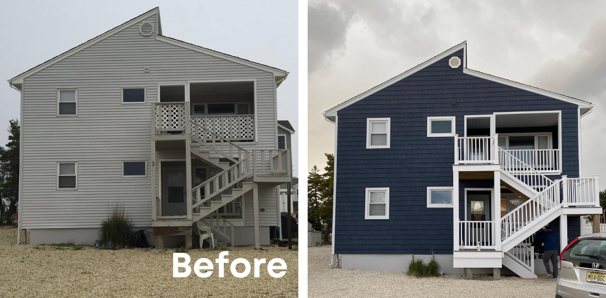 Beach house siding replacement