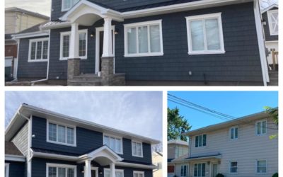 Replacement Siding & New Front Porch Overhang – Staten Island, New York