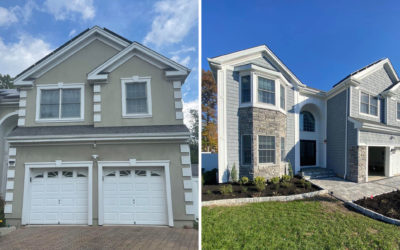 Exterior Transformation, Stucco to Shake Siding – Aberdeen / Matawan, NJ