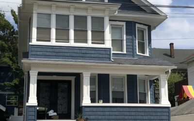 Regatta Blue Shake & Vinyl Siding Installation – Staten Island, New York