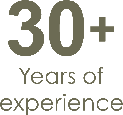 30+ Years of Experience