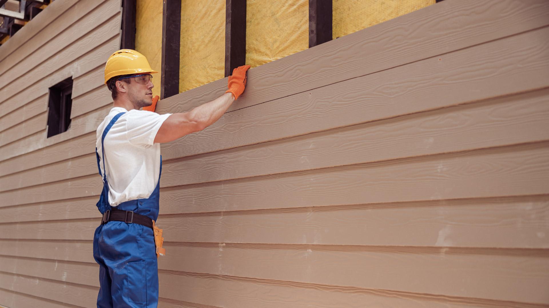 Cropped siding installation